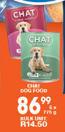 Giant Hyper Chat Dog Food 6x775g offer