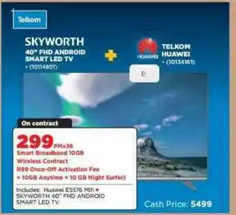 HiFi Corp Skyworth 40" FHD Android Smart Led TV offer