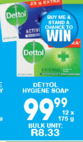 Giant Hyper Dettol Hygiene Soap 12x175g offer