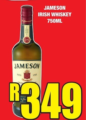 Boxer Liquors JAMESON IRISH WHISKEY 750ML offer