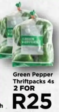 Food Lover's Market Green Pepper Thriftpacks 4s 2 FOR offer