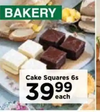 Food Lover's Market Cake Squares 6s offer