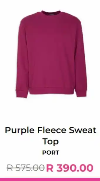 Pruple fleece sweat top