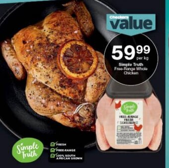 Checkers Simple Truth Free-Range Whole Chicken offer