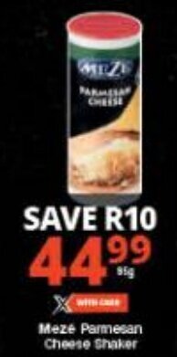 Checkers Meze Parmesan Cheese Shaker offer