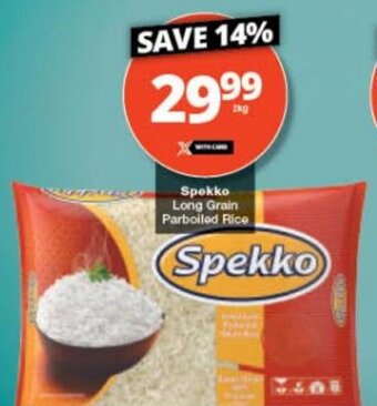 Checkers Spekko Long Grain Parboiled Rice offer