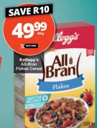 Checkers Kellogg's All-Bran Flakes Cereal offer