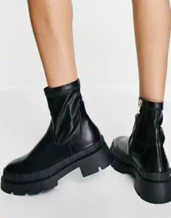 Raid wella chunky ankle boots in black