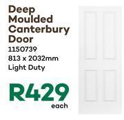 Timbercity Deep moulded canterbury door light duty 1150739-813 x 2032mm each offer