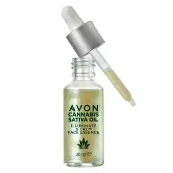 AVON Cannabis sativa oil illuminate & calm face essence 30ml offer