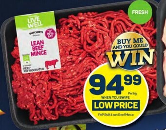 Pick n Pay PnP Bulk Lean Beef Mince offer