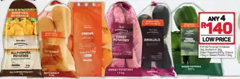 Pick n Pay PnP All Purpose Potatoes 3kg, Butternut 3kg. Green Peppers 800g, Onions 1.5kg or Sweet Potato 1.5kg offer
