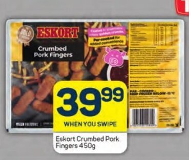 Pick n Pay Eskort Crumbed Pork Fingers 450g offer