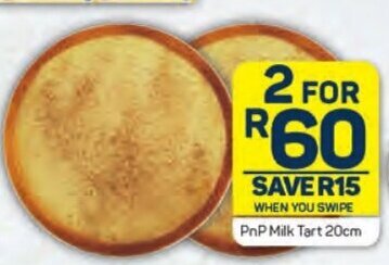 Pick n Pay PnP Milk Tart 20cm offer
