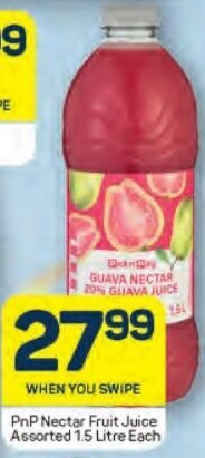 Pick n Pay PnP Nectar Fruit Juice Assorted 1.5 Litre Each offer