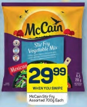Pick n Pay McCain Stir Fry Assorted 700g Each offer