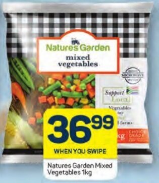 Pick n Pay Natures Garden Mixed Vegetables 1kg offer
