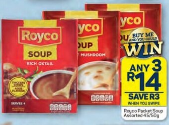 Pick n Pay Royco Packet Soup Assorted 45/50g offer