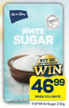 Pick n Pay PnP White Sugar 2.5kg offer