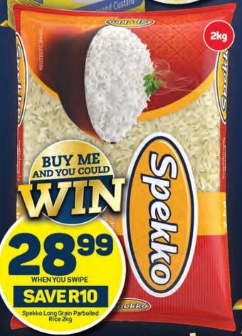 Pick n Pay Spekko Long Grain Parboiled Rice 2kg offer