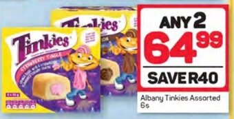 Pick n Pay Albany Tinkies Assorted 6s offer