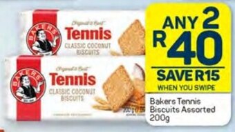 Pick n Pay Bakers Tennis Biscuits Assorted 200g offer
