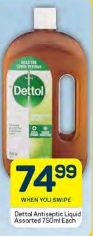 Pick n Pay Dettol Antiseptic Liquid Assorted 750ml Each offer