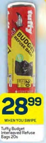 Pick n Pay Tuffy Budget Interleaved Refuse Bags 20s offer