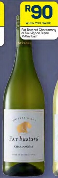 Pick n Pay Fat Bastard Chardonnay or Sauvignon Blanc 750ml Each offer