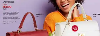 Honey Fashion Accessories Mock croc pu hadbag. gold plated hardware offer