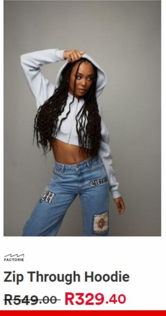 Factorie Zip through hoodie offer