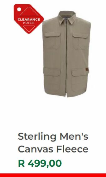 Sterling men's canvas fleece