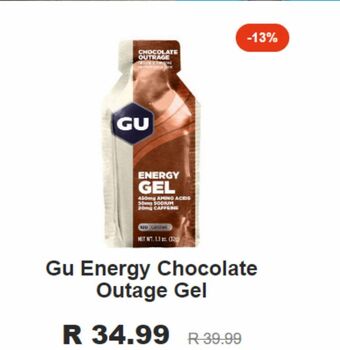 Gu energy chocolate outage gel