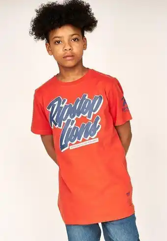 Simba printed tee - red