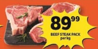 Shoprite BEEF STEAK PACK per kg offer