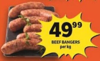 Shoprite BEEF BANGERS per kg offer