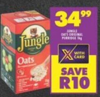 Shoprite Jungle Oats Original Porridge 1kg offer