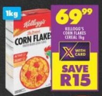 Shoprite KELLOGG'S CORN FLAKES CEREAL 1kg offer