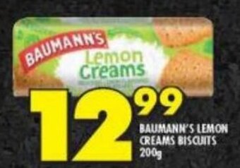 Shoprite BAUMANN'S LEMON CREAMS BISCUITS 200g offer