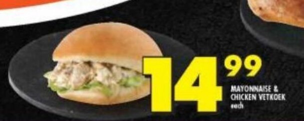 Shoprite MAYONNAISE & CHICKEN VETKOEK each offer