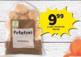 Shoprite CLASS 1 POTATOES 1kg bag offer