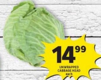 Shoprite UNWRAPPED CABBAGE HEAD each offer