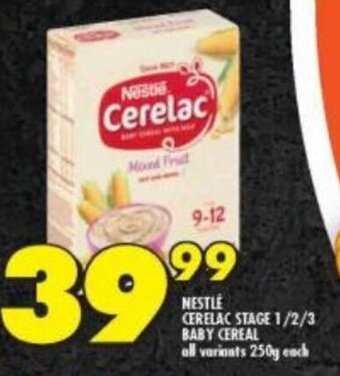 NESTLE CERELAC STAGE 1/2/3 BABY CEREAL all variants 250g each