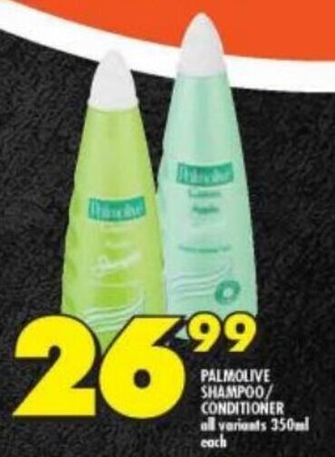 Shoprite PALMOLIVE SHAMPOO/ CONDITIONER all variants 350ml each offer