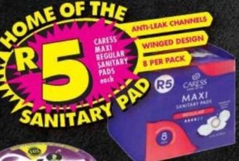 CARESS MAXI REGULAR SANITARY PADS each