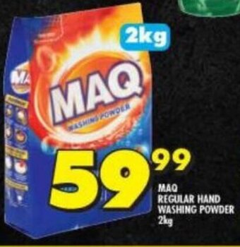 Shoprite MAQ REGULAR HAND WASHING POWDER 2kg offer