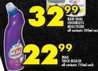 Shoprite MAQ THICK BLEACH all variants 750ml each offer