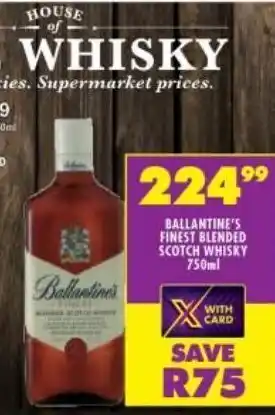 Shoprite Whiskey ballantine's offer