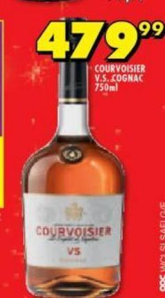 Shoprite Cognac courvoisier 750ml offer