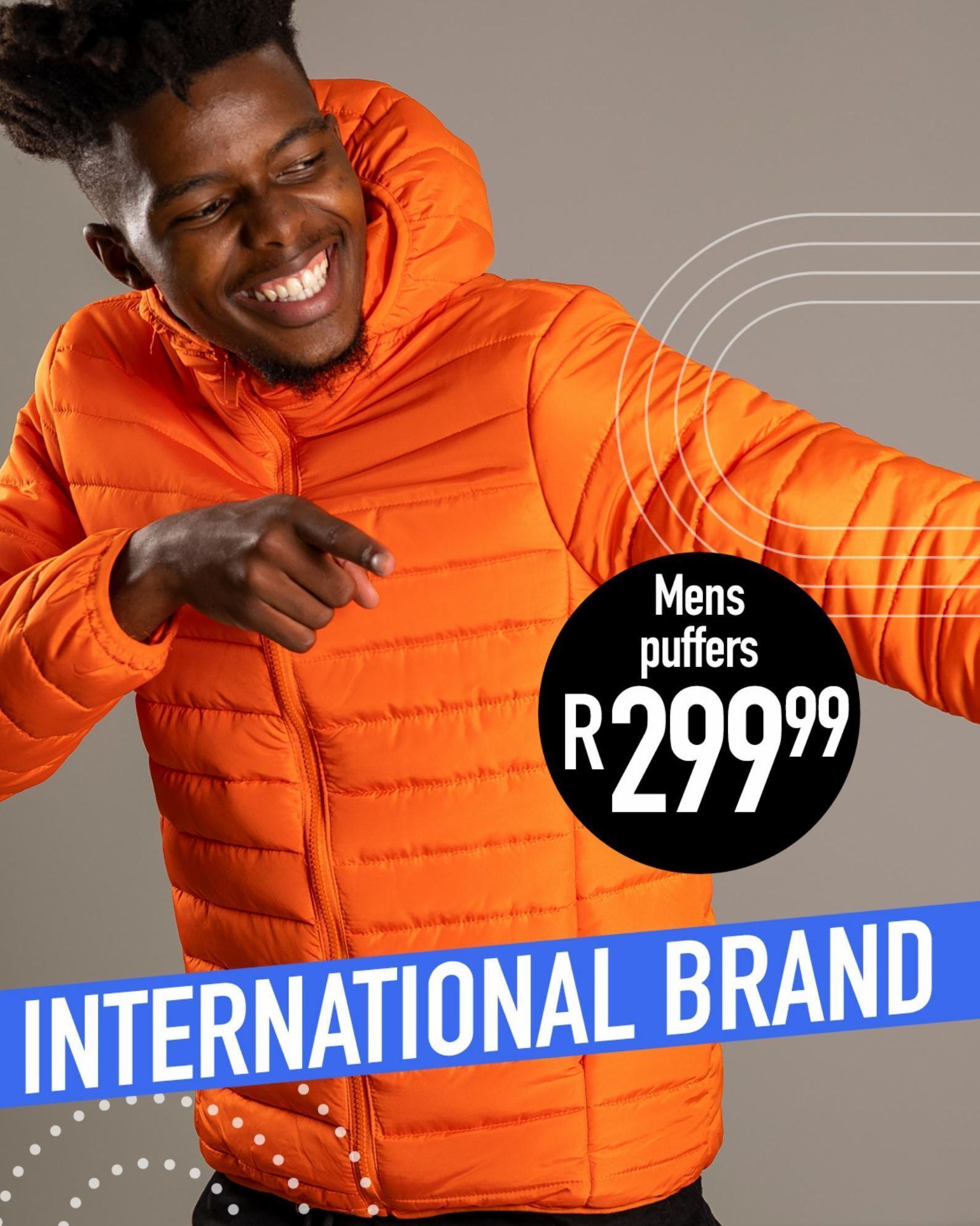 Mens puffers offer at JAM Clothing